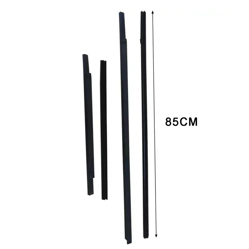 4pcs/set 2Pcs Window Weatherstrip for Nissan D22 Hardbody Pickup Side Door Outer Glass Rubber Sealing Moulding Trim Belt 80cm