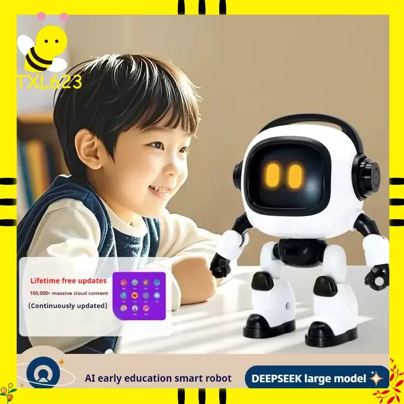 DeepSeek AI Robot per l'educazione precoce per bambini Compagno intelligente Illuminazione Giocattolo da tavolo Regalo educativo