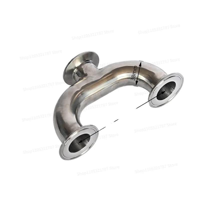 For 304 Sanitary Grade U-shaped Tee Stainless Steel Quick-loading Welding Clamp U-shaped Variable Diameter Chuck Joint