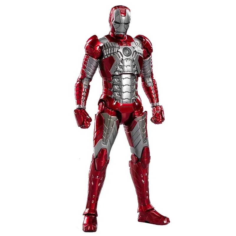 Zd Speelgoed Ijzeren Man Mk5 Model 7Inch Actiefiguren Tony Grimmige Ijzeren Man 1/10 Wrekers Echt Verzamelen Model Ornamenten Jongens Geschenken