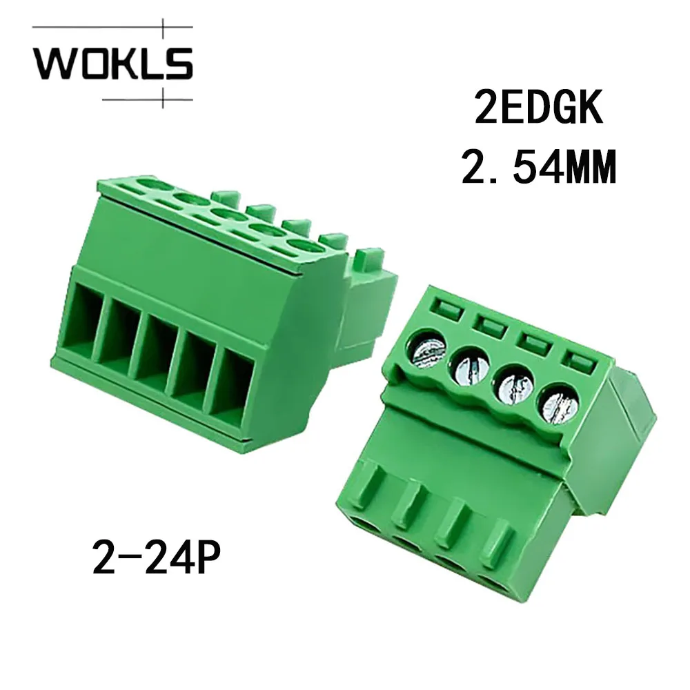 2P ~ 12P PCB المكونات في كتل طرفية قابلة للتوصيل KF2EDGK 2.54 15EDGY 2.54 مللي متر 2PIN ~ 12PIN MC 0,5/ 2-ST-2,54