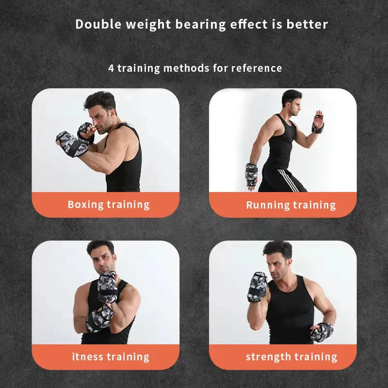 1KG Self Defense Training Gloves weight-bearing boxing gloves Strength training combat weight bearing equipment Muscle training