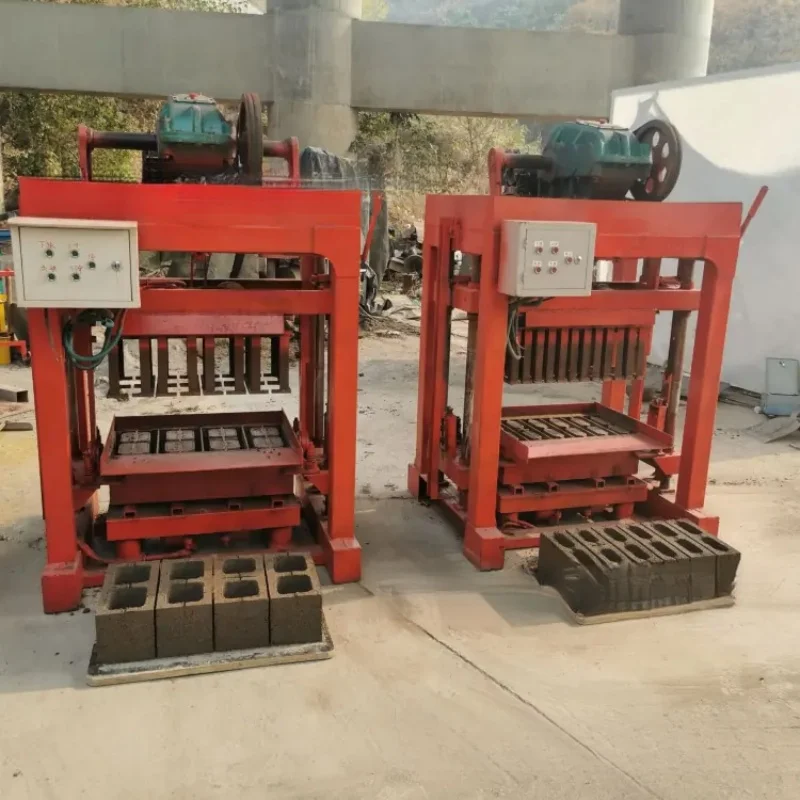 2025 Cheap Semi-automatic Concrete Brick Making Machine Ash Bricks Manufacturing Electric Brick Making Machine