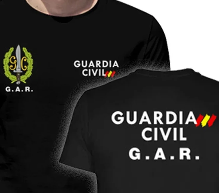 Spanish Operaciones Especiales Civil Guard GAR T-Shirt Short Sleeve Casual 100% Cotton Shirts Size S-3XL