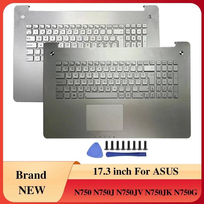 

For ASUS N750 N750J N750G N750JV N750JK NEW Laptop Palmrest Upper Case Backlit keyboard Touchpad Case