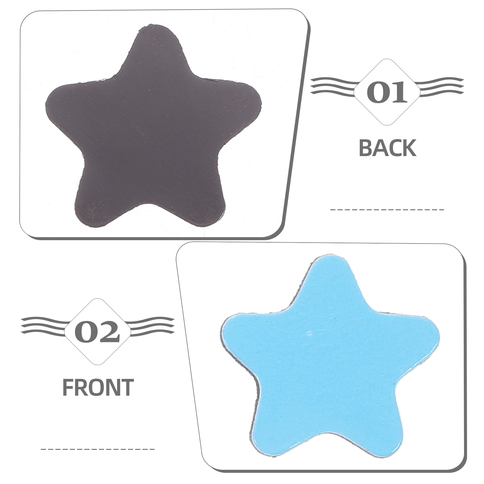 240pcs 별 모양의 자석 스티커 Diy 냉장고 장식 홈 주방 냉장고 자석 노트 홀더 장식 스티커