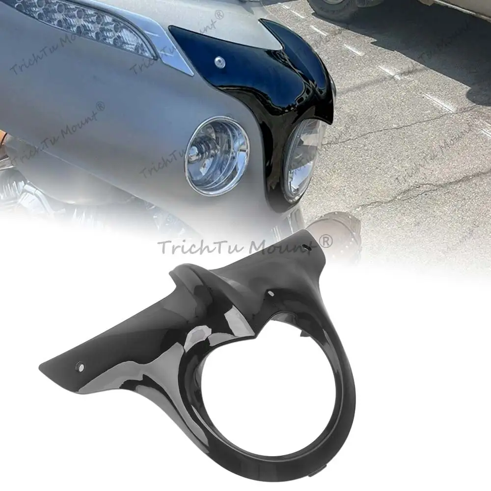 

Universal Motorcycle Headlight Bezel Cover Fairing Decoration Shield For Indian Chieftain Roadmaster 2014-2025 Model Front