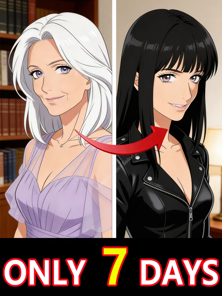 

In just 7 days,ɢʀᴀʏ ʜᴀɪʀ ɪs ᴘᴇʀᴍᴀɴᴇɴᴛʟʏ ʀᴇsᴛᴏʀᴇᴅ ᴛᴏ ʙʟᴀᴄᴋ ʜᴀɪʀ.