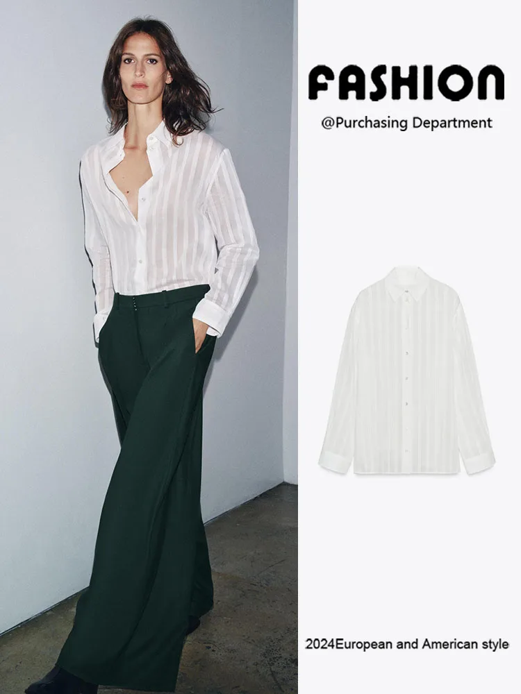 

Осень 2023, новые женские модные облегающие повседневные полосатые длинные воротники-све, универсальные Ele Sle 86596