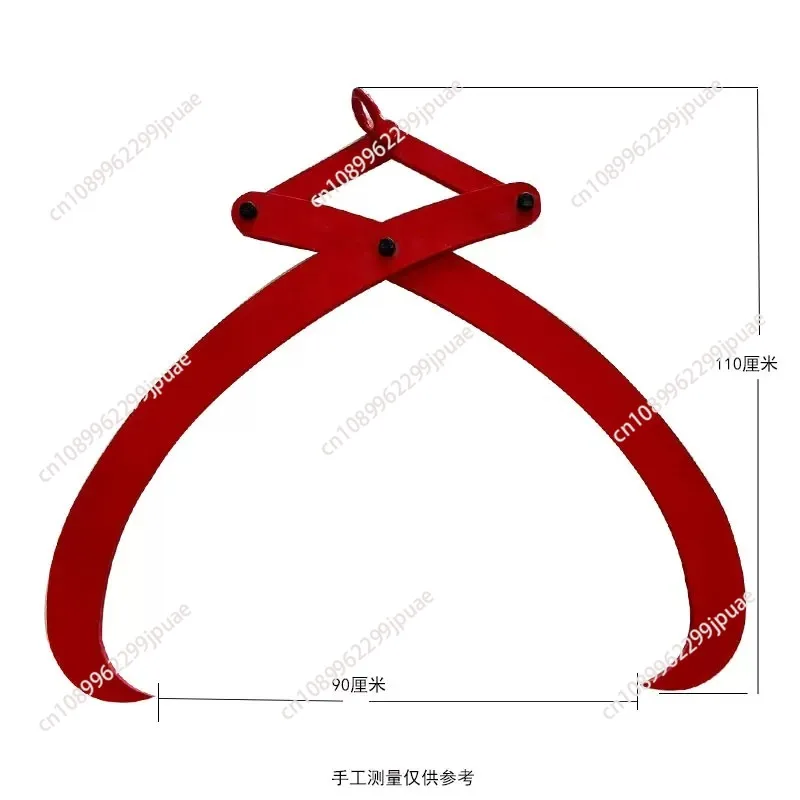 Log Lifting Clamp Heavy Duty Wood Grapple Timber Hoist Clamp Wood Handling Transport Tool