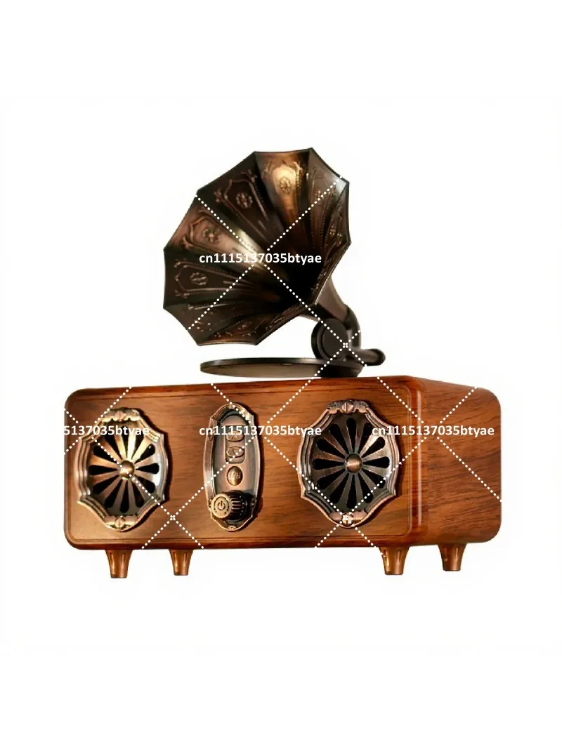 Retro Wireless Bluetooth Speaker, Heavy Duty Subwoofer, Home Mini Radio with Bluetooth