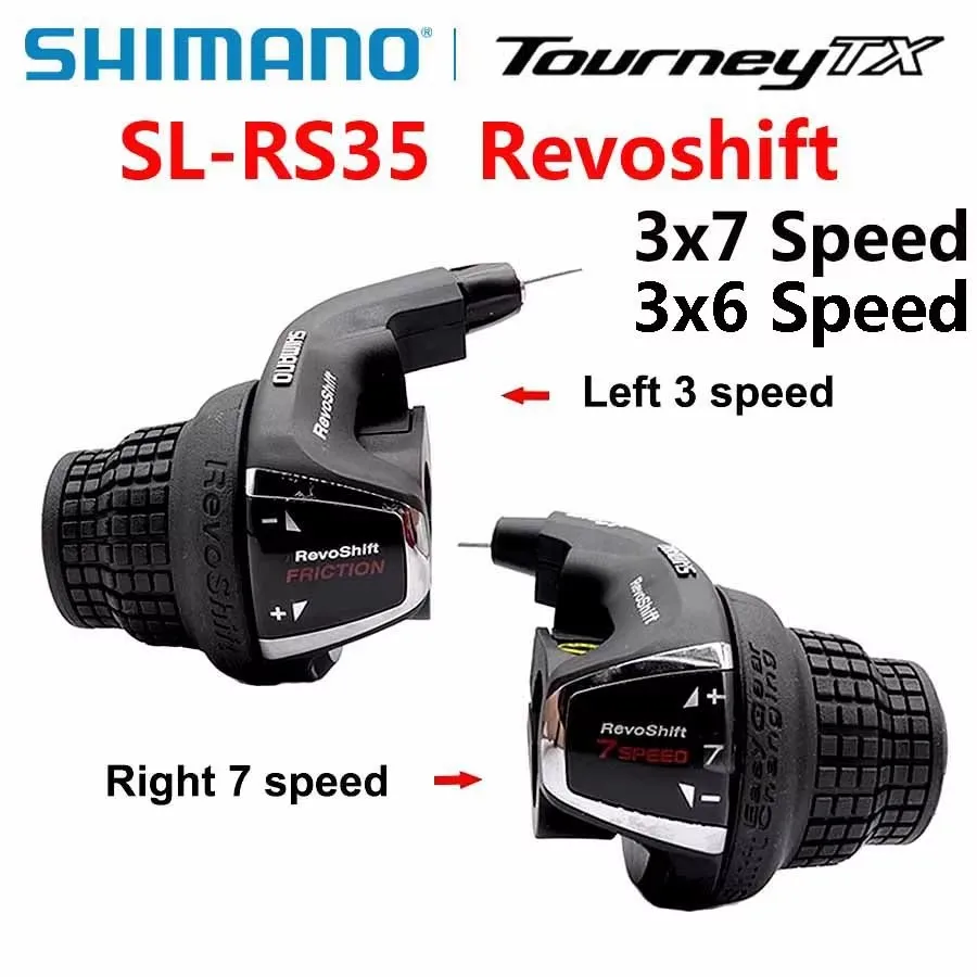 

Shimano Tourney SL RS35 Revoshift ручка велосипеда Twist рычаг переключения передач 3*6s 3*7s 18S 21s велосипедная расческа с ручками RS35 как RS31 RS36