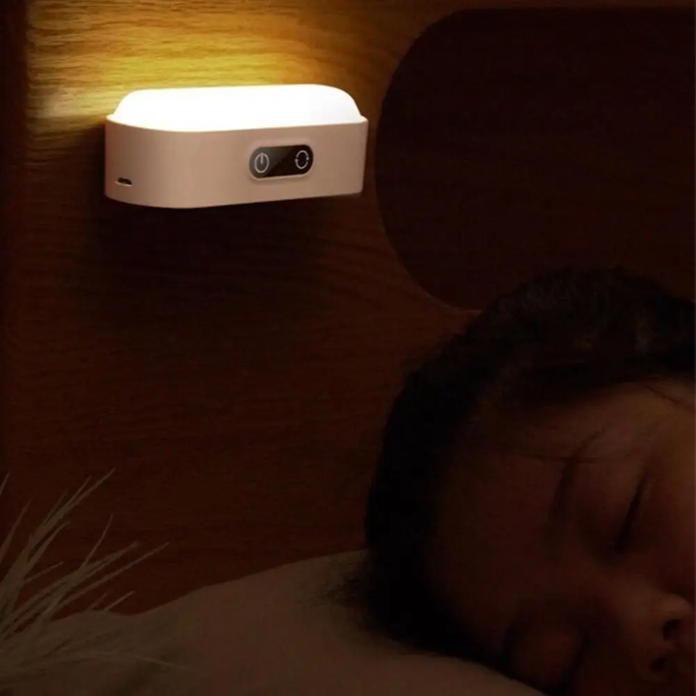 Lampe Led magnétique avec détecteur de mouvement, Rechargeable par Usb, à brancher, luminaire décoratif d'intérieur, idéal pour un bureau, une chambre à coucher ou une Table de chevet