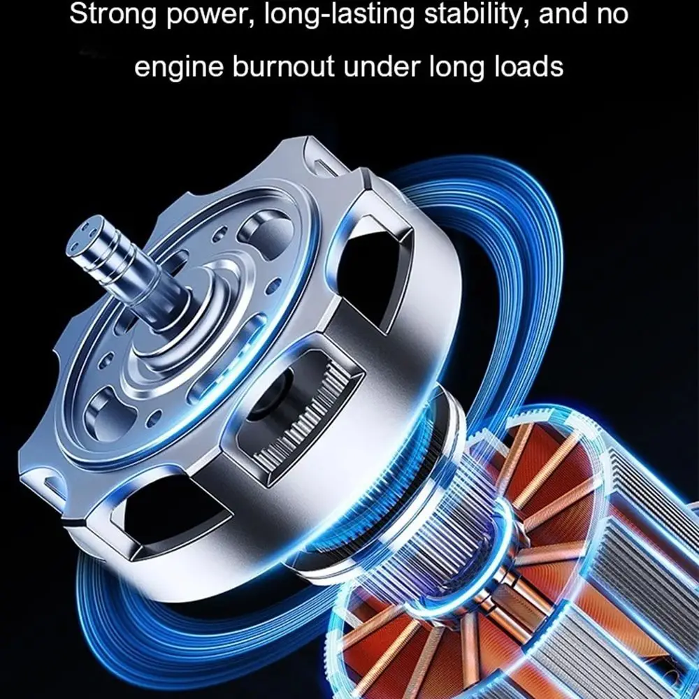 100000 giri/min Mini Turbo Jet Fan 6 marce regolabile Soffiaggio/aspirazione Potente ventilatore d'aria Display digitale Aspirapolvere portatile