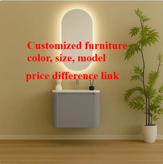 Household Commercial Customized Bathroom Cabinet Sink Furniture Color and Size Price Difference Payment Link