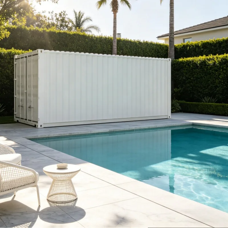 Customized Modular Steel Frame Rectangle Shipping Container Pool Above Ground with Filter Pump for Family Outdoor