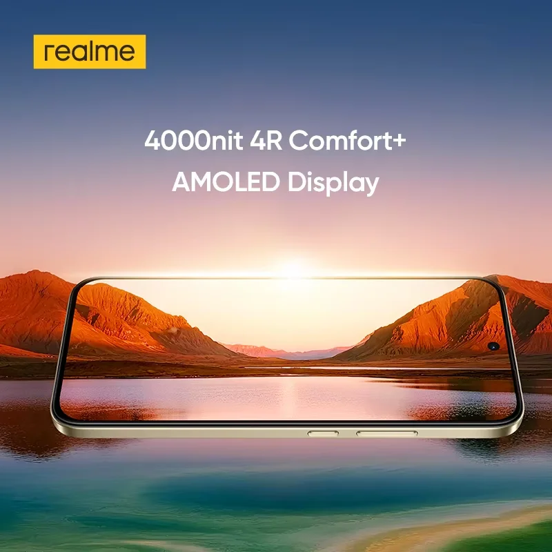 Russian Version realme 15T 5G Smartphone 7000mAh Battery 60W Charge 50MP Front & Rear Cameras 6.57" 4000nit AMOLED Display NFC