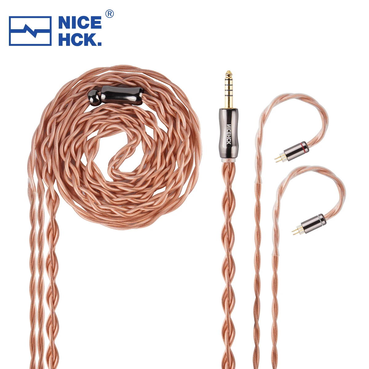 NICEHCK 秋 IEM アップグレードケーブル 18.6 AWG 二層同軸超純単結晶