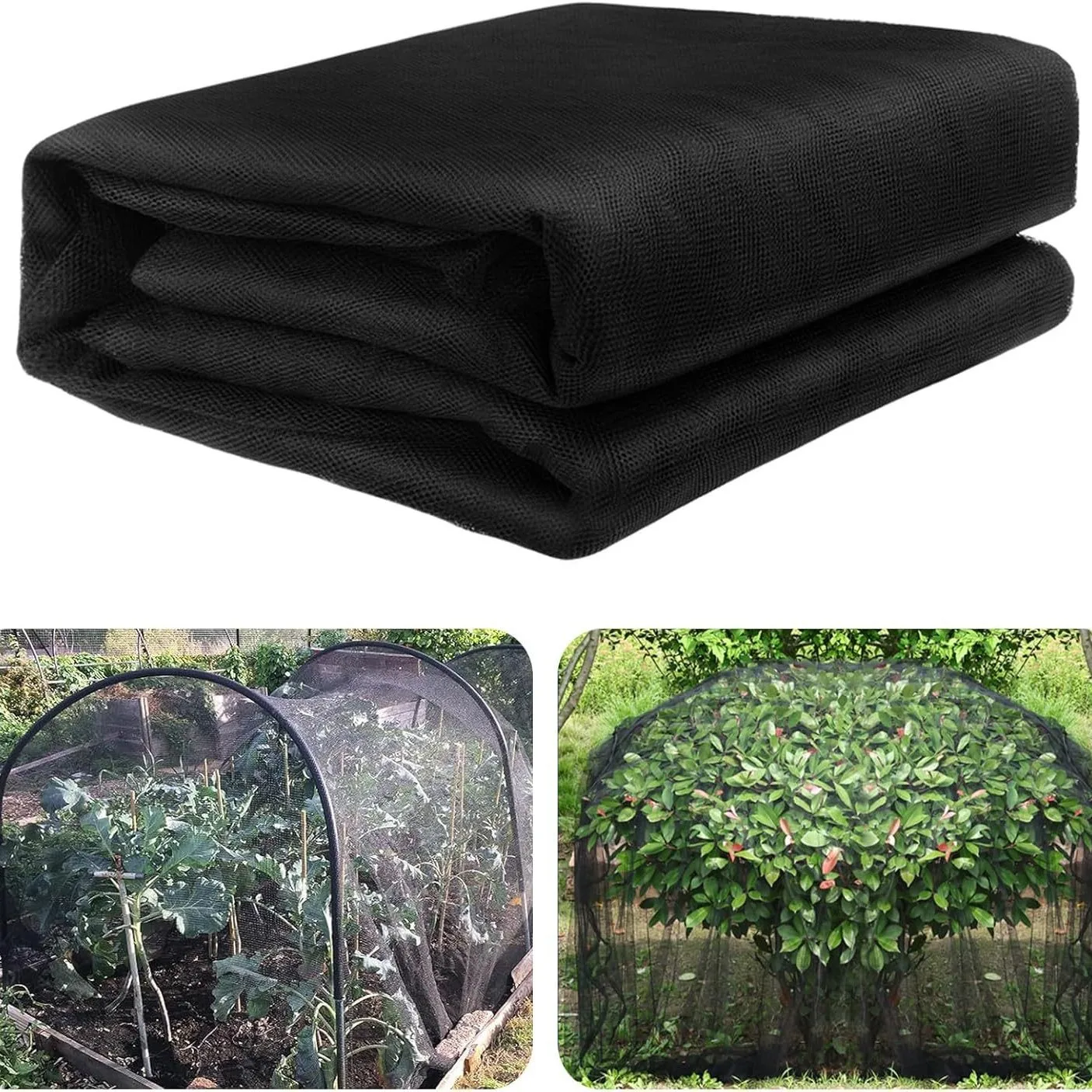 Garden DIY Pergola Canopy Net 2.4m Sheer Mesh Curtain Mosquito Insect Screen For Outdoor Gazebo