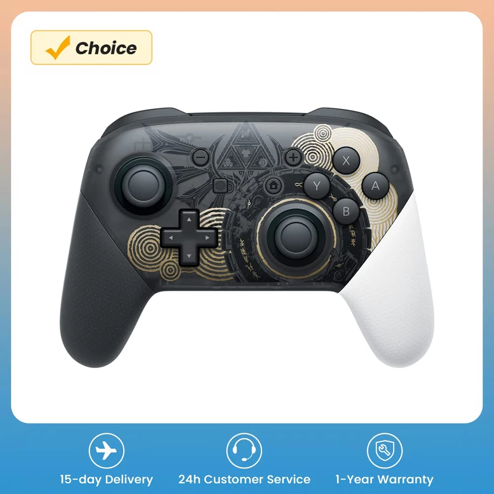 

Беспроводной профессиональный контроллер, совместимый с Switch/Switch Lite/Switch OLED, пульт дистанционного геймпада Switch с джойстиком, двойной вибрацией