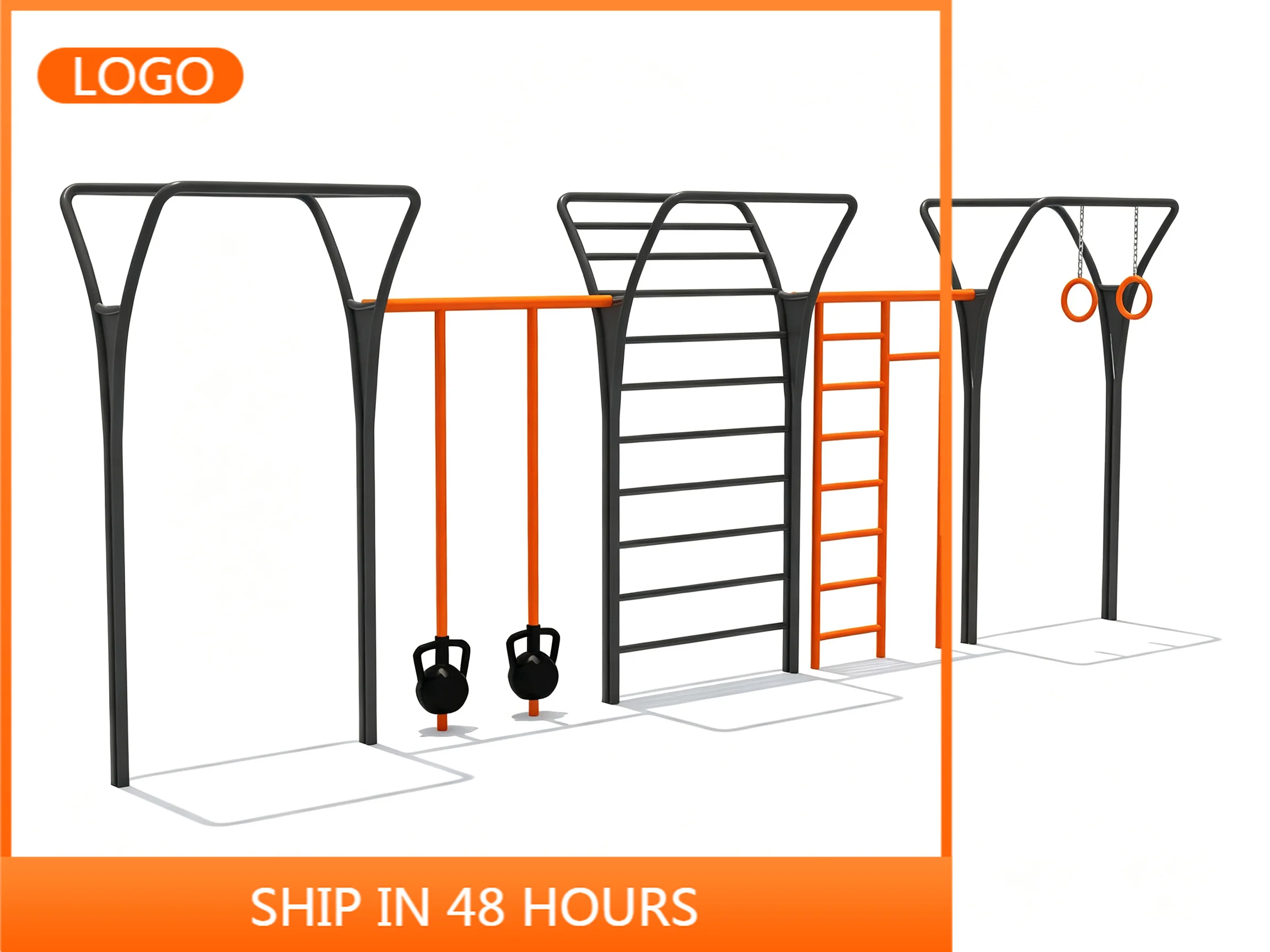 Adult Outdoor Exercise Equipment Galvanized Steel