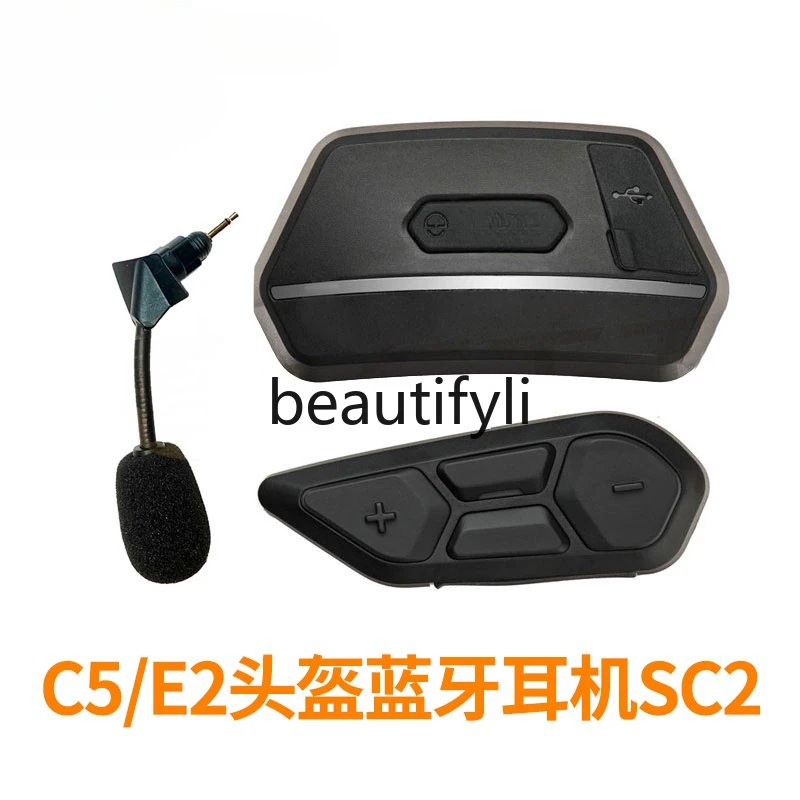 Helmet Bluetooth Headset C5/E2/M1 PRO Original Face Helmet Half Helmet Bluetooth Module