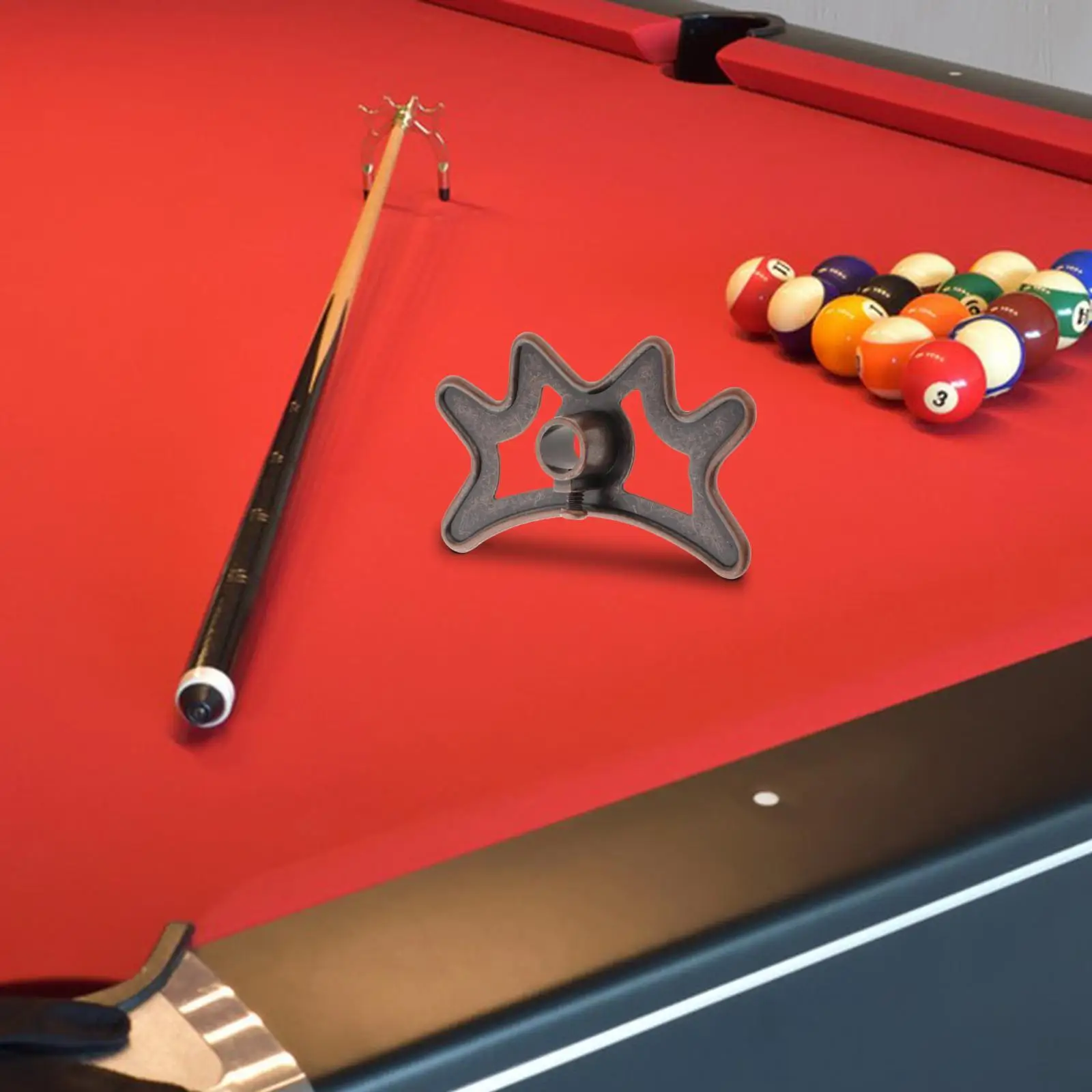 

Portable Pool Billiard Bridgehead Pool Cue Bridge Metal Snooker Cue Rest for