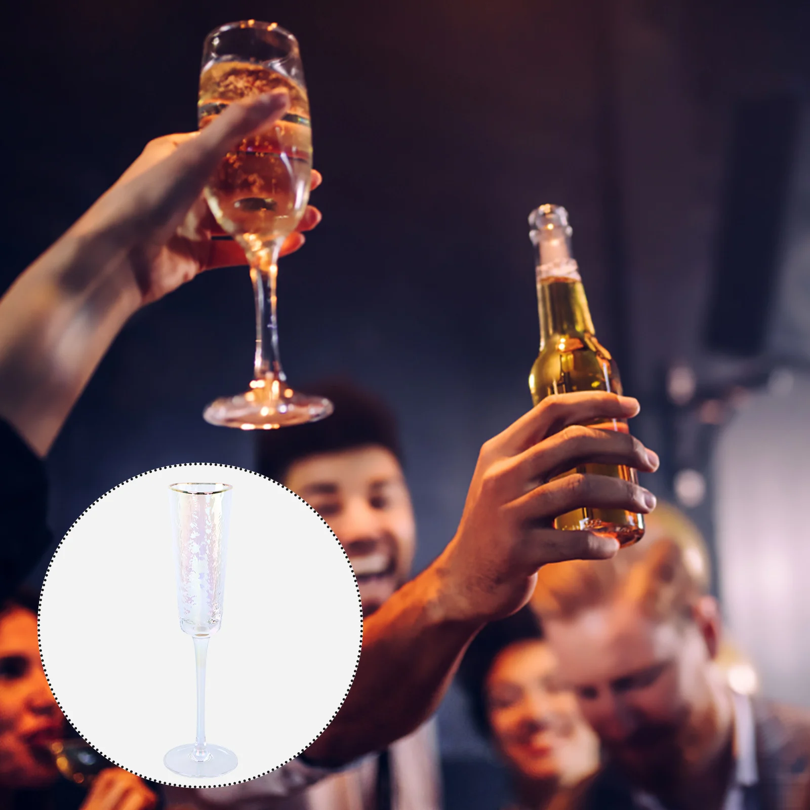 

1Pcs Crystal Glass Goblet Chic European Style Stemware for Home Wedding Party Decorative Wine Cup Glass Wine Goblet