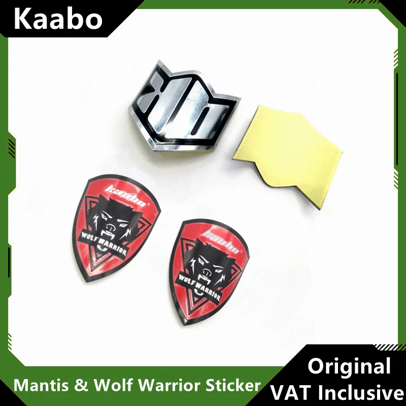 Original Logo Sticker For Kaabo Mantis Wolf Warrior Wolf King Smart Electric Scooter Logo Sticker Badge Front Replacement Parts