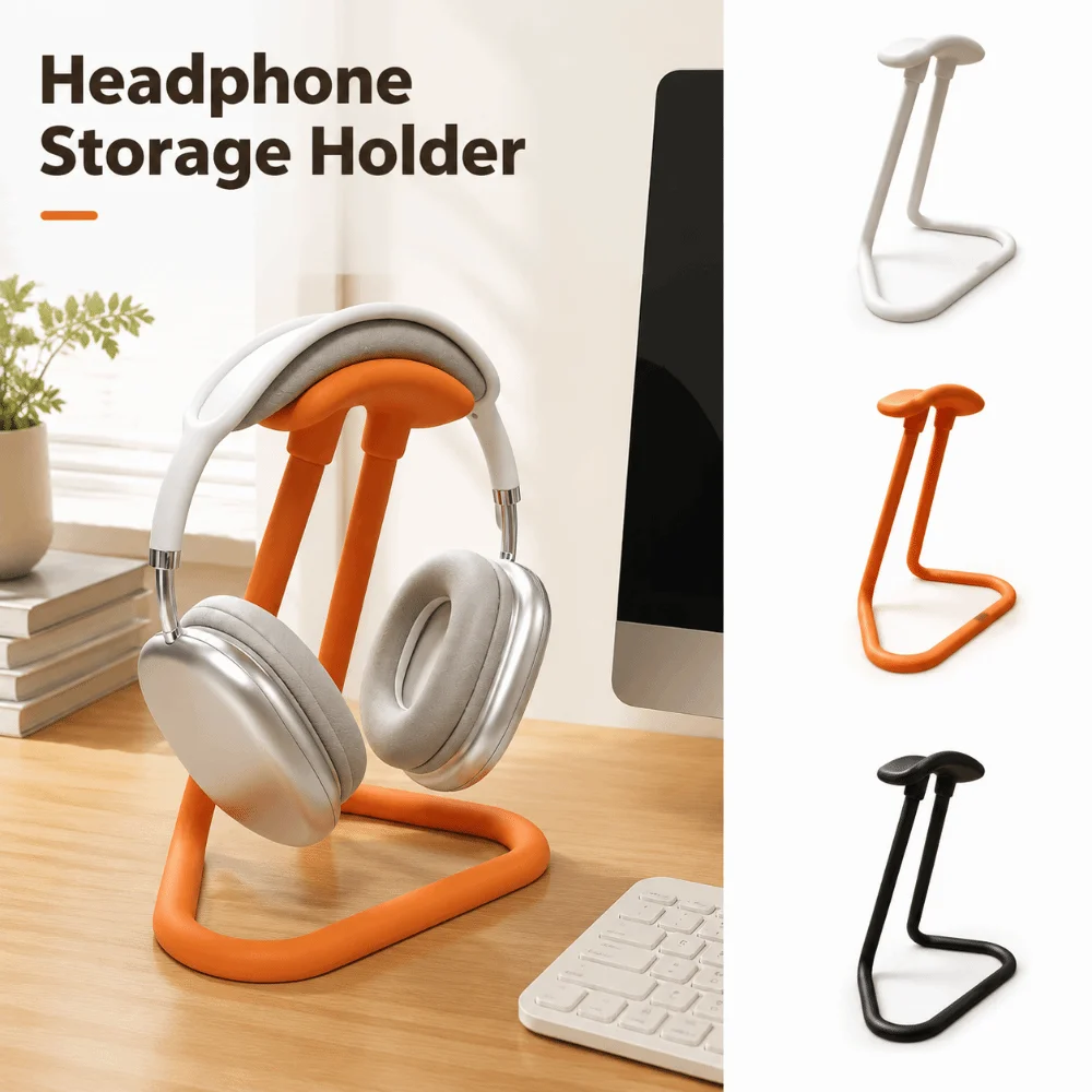 3D Printing Headphone Storage Holder Minimalism Universal Desktop Earphone Stand Stable Solid Color Gaming Headset Rack