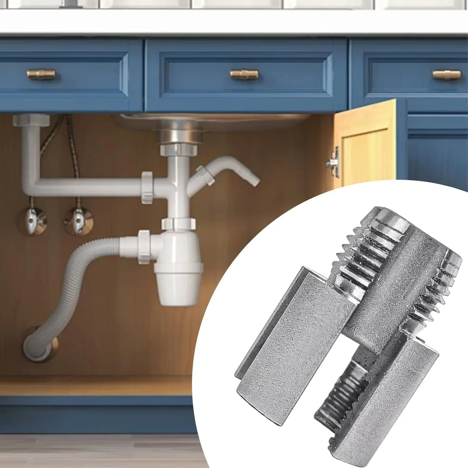 Pipe Thread Cutting Tool Integrated Internal External Pipe Threading Tool Electric Drill Compatible PVC Pipe Threader Kit