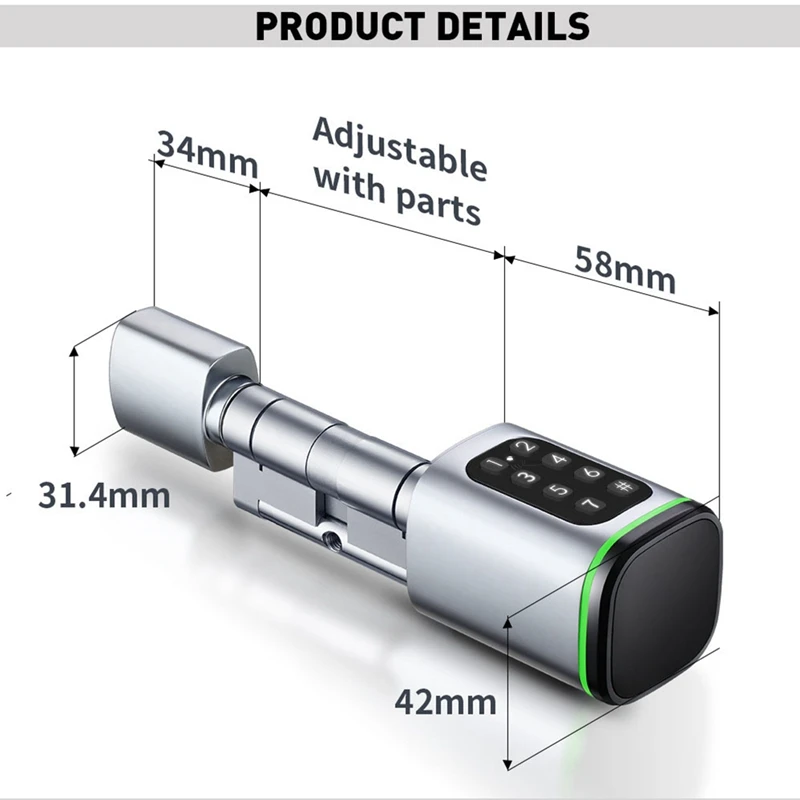 24 時間配達パスワードスワイプカードインテリジェントロック Tongtong アプリ Bluetooth ロック解除盗難防止指紋交換ロック C