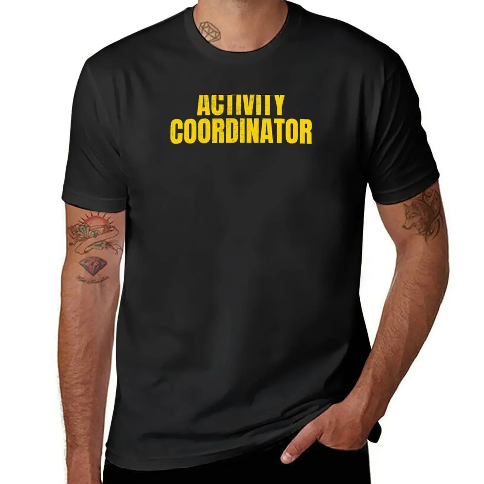 Activity Coordinator T-Shirt man t shirt basketball graphic tees summer tops mens t shirts