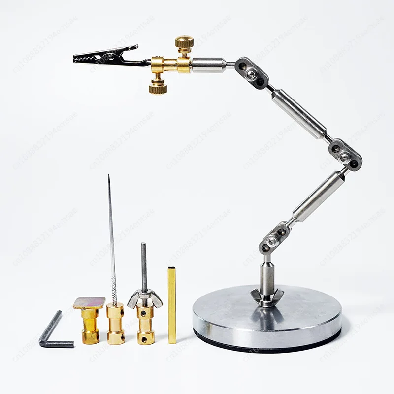 Stop Motion Animation Stand Stainless Steel Articulated Armature Puppet Prop Shooting All-Metal Fixture with 5pcs Head