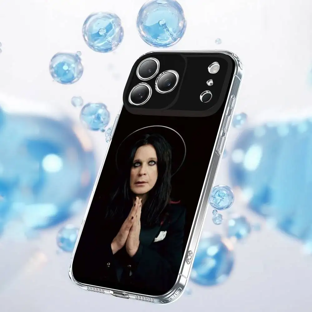 Capa de telefone Singer O-Ozzy Osbourne para iPhone 17,16,15,14,13,12,11 Plus,Pro,Max,Plus,E,Air,Mini Capa transparente