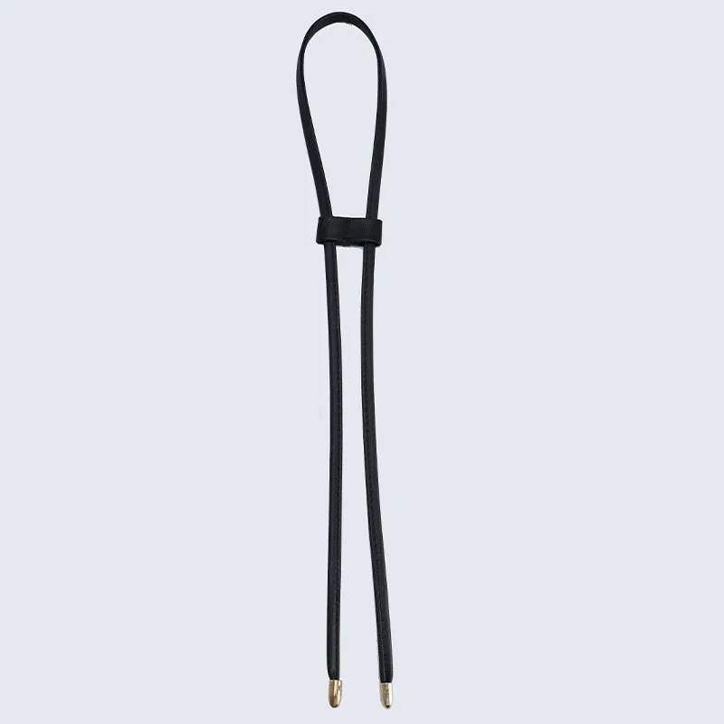 1Pcs PU Leather Drawstring Pull String Detachable Bucket Bag Strap Slide String Keeper Drawstring Backpack Accessories image 2