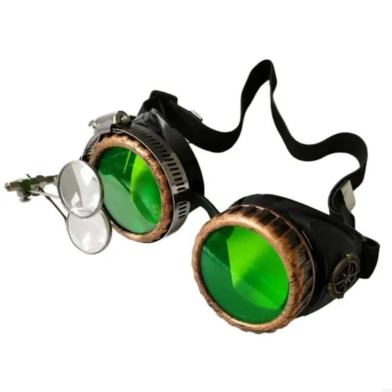 Steampunk Victorian Goggles Glasses,Vintage Eyewear for Raves,Parties,Cosplay and Festivals Novelty Funny Eyewear