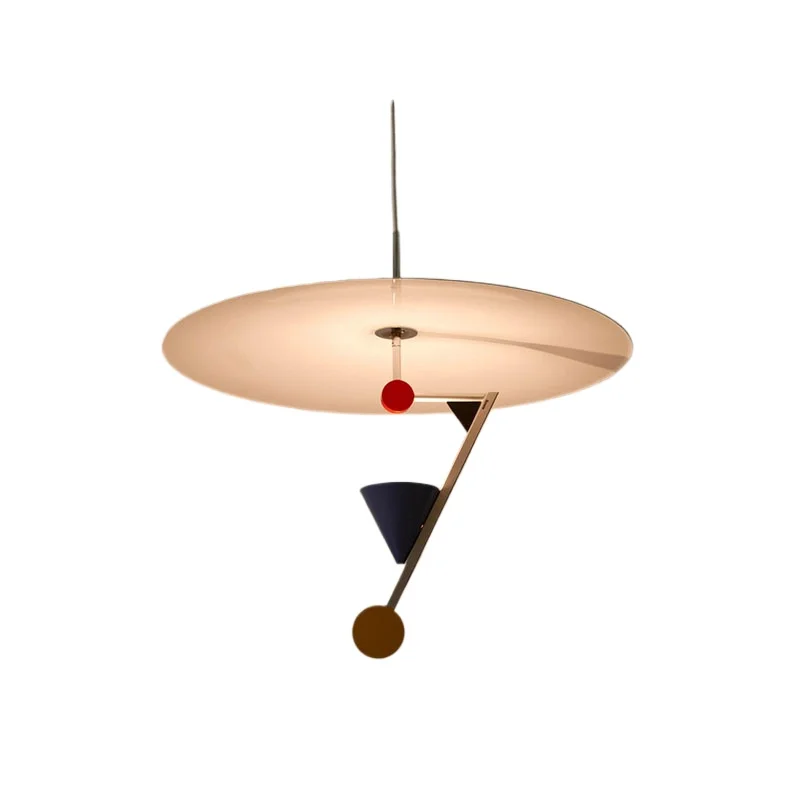 Chandelier retro dining room flying saucer color lamp bedroom study creative lamp y