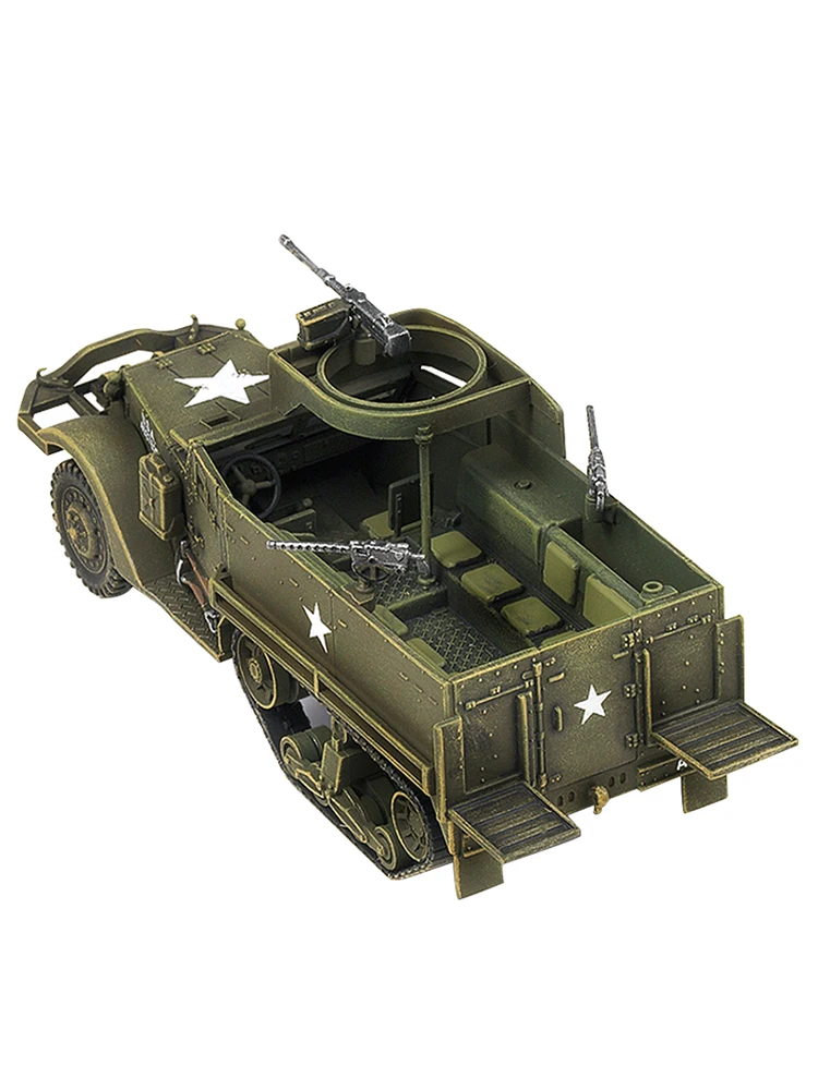 Academy Assembled Model Kit 13408 American M3 Half Track & 1/4 ton Amphibian Vehicle 1/72