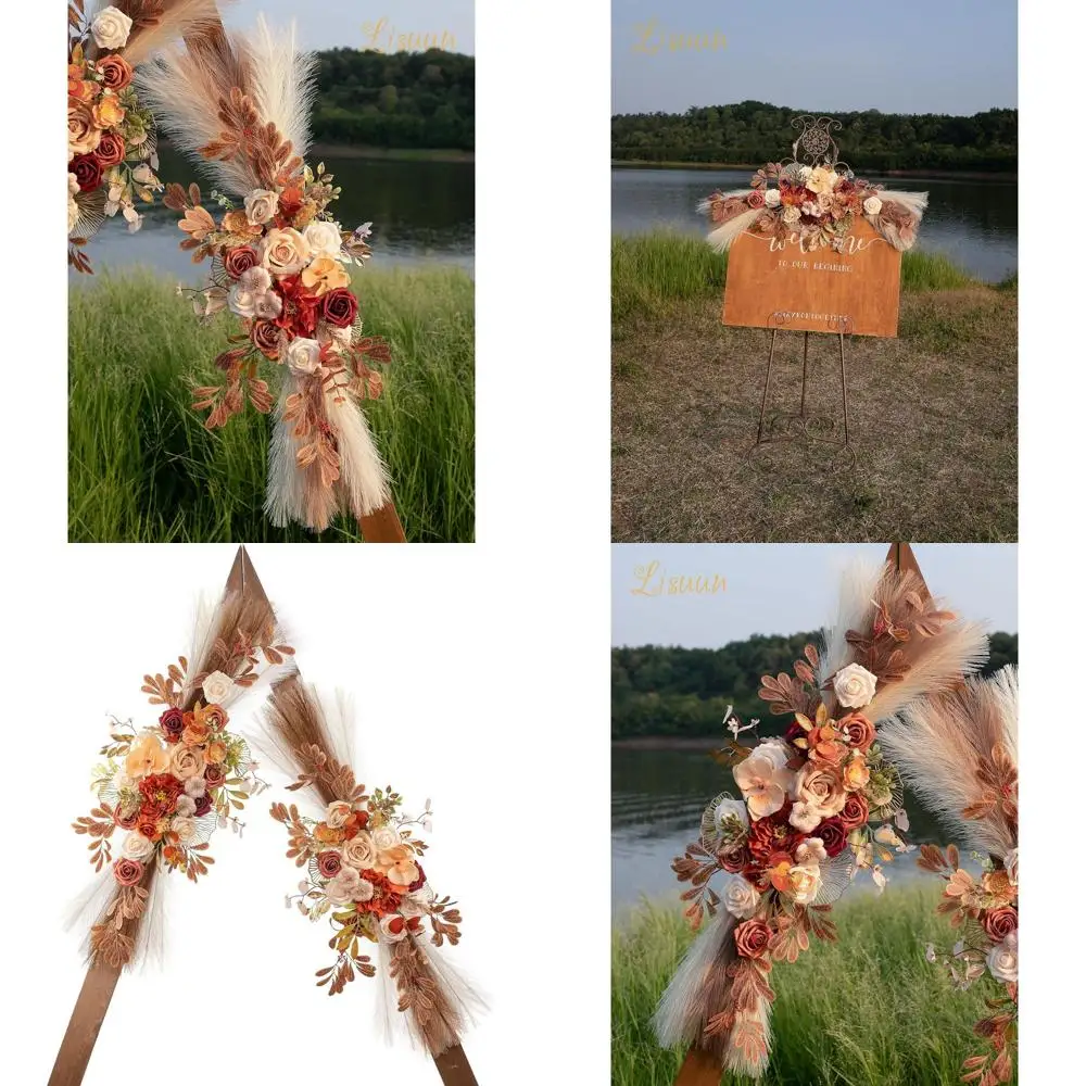 

Double Pack Large Swag Boho Style Wedding Arch Floral Decorations