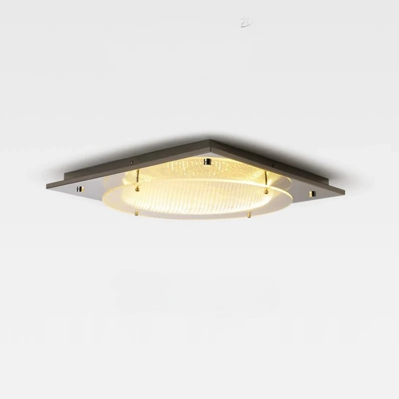 Modern Minimalist Retro LED Square Ceiling Lights Acrylic Eye Protection Study Balcony Living Dining Room Study Cafe Luminaires