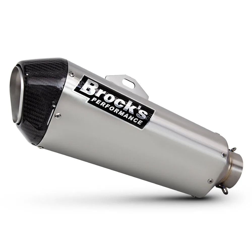 60mm Universele Uitlaatdemper Carbon Fiber Tip Voor Yamaha BROCK BROCKS GSX1300 GSX-R1000 ZX14R S1000RR R1 R3 R6