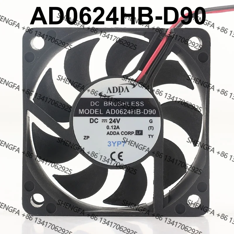 2-wire axial flow converter chassis AC EC 6015 60X60X15MM 6CM New original ADDA 5V 12V 48V DC 24V 0.12A AD0624HB-D90 cooling fan