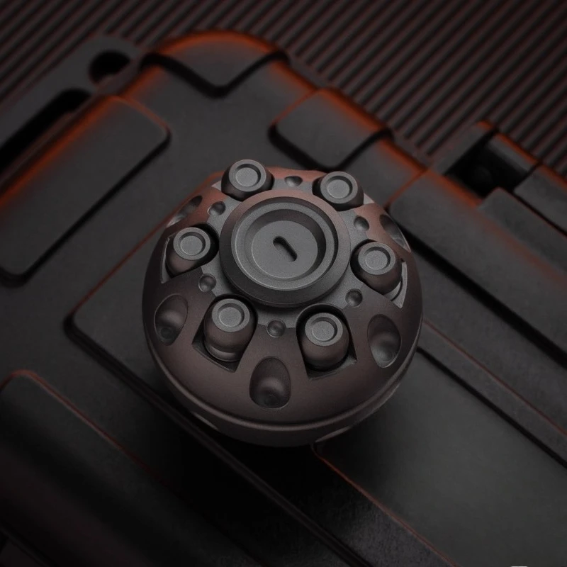 42.COSMO Toujie EDC Death Star Rotore meccanico in metallo Roulette Fidget Spinner Papa Coin Decompressione Giocattolo da tavolo