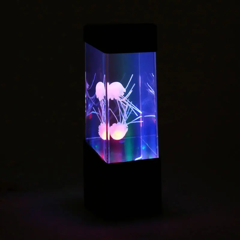 Аквариум с медузами, красочный меняющий цвет электронный аквариум с имитацией домашних животных, креативный домашний подарок, игрушка-игрушка