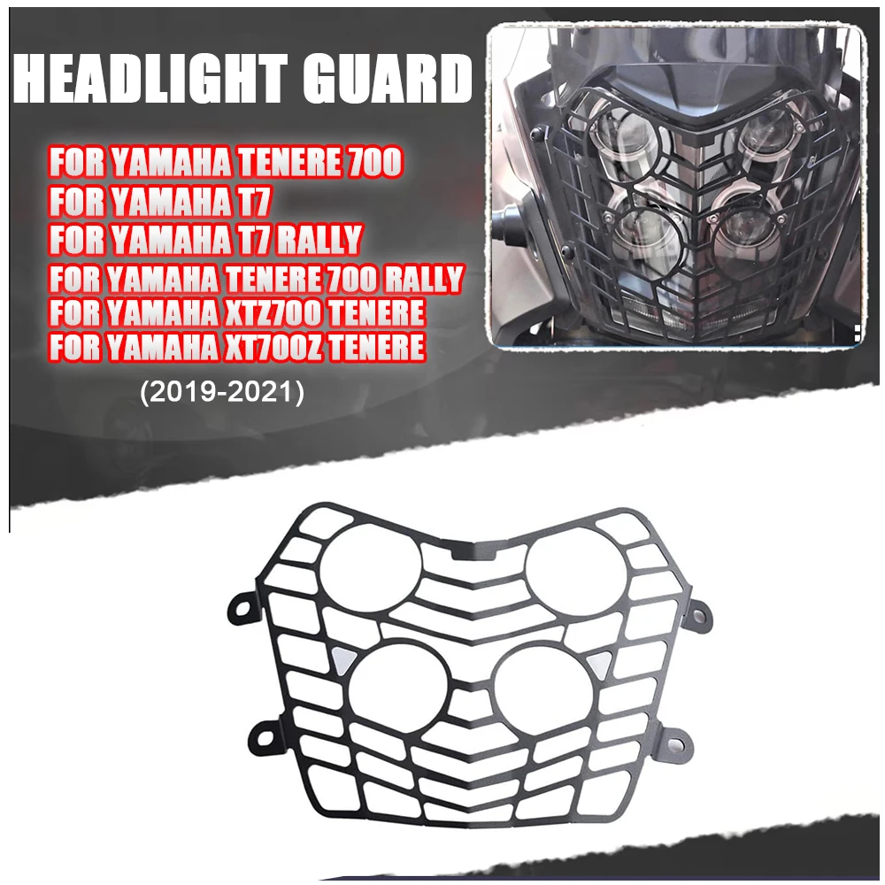 

2023 Headlight Protector Guard Grill Cover Motorcycle For YAMAHA Tenere 700 XTZ700 XT700Z Rally T7 2019-2022 2021 Accessories
