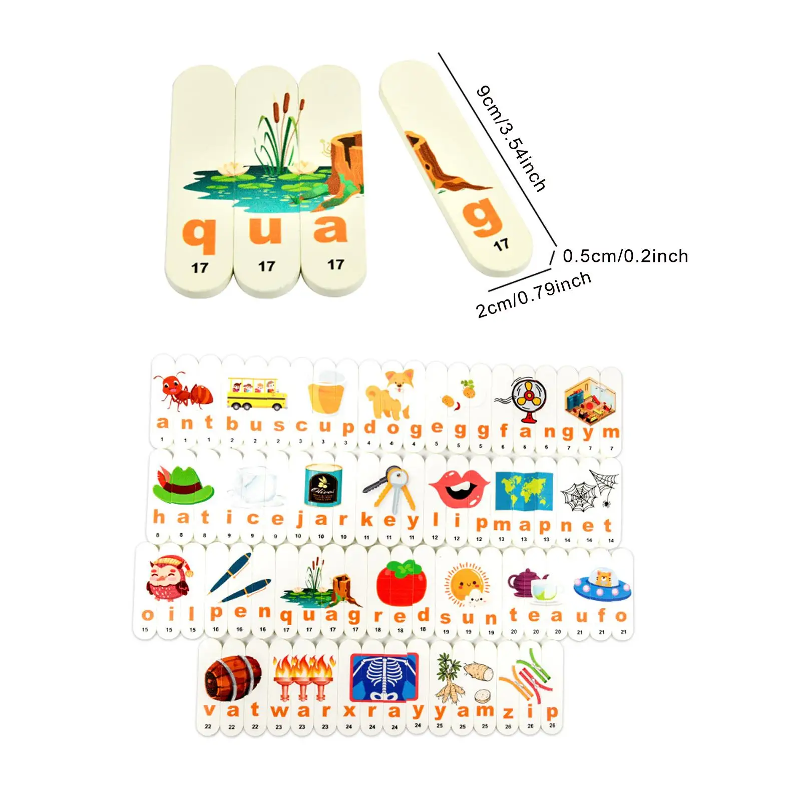 Jogo de cartas correspondente alfabeto ortografia jogo e feitiço divertido brinquedo sensorial blocos de madeira de motor fino para 4-6 anos de idade festa em casa