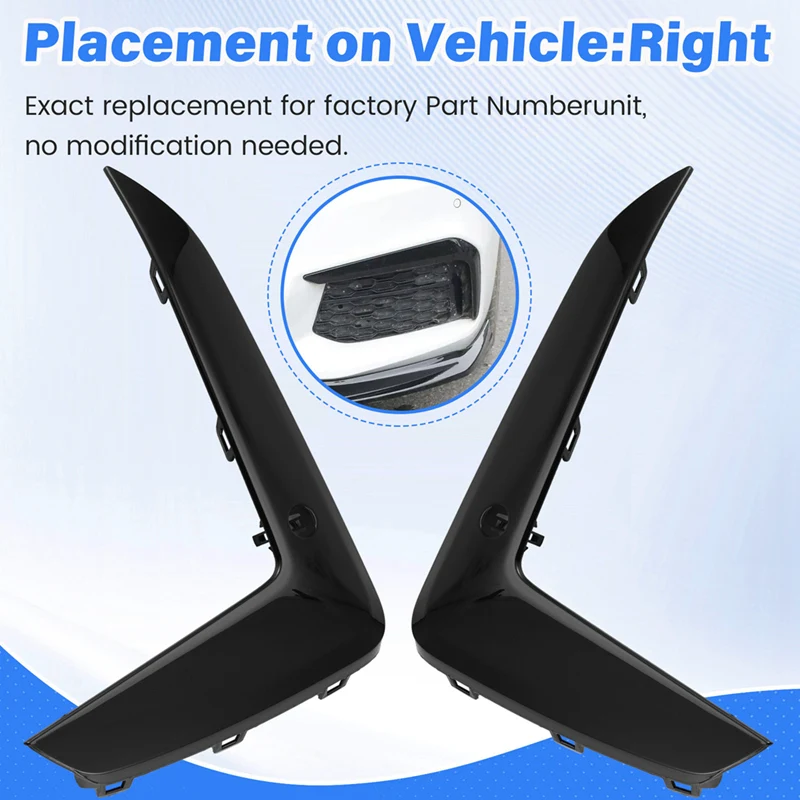 สําหรับ BMW 5 Series G30/G38 กันชนหน้าซ้าย/ขวา Moulding Strip 51118747845 51118747846   คิ้วคิ้วกันชนหน้า