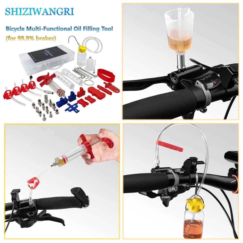 

2024PRO MTB Road Bicycle Alloy Bleeding Kit For Shimano Brake Oil Bleed Tool System Oil Brake Tools