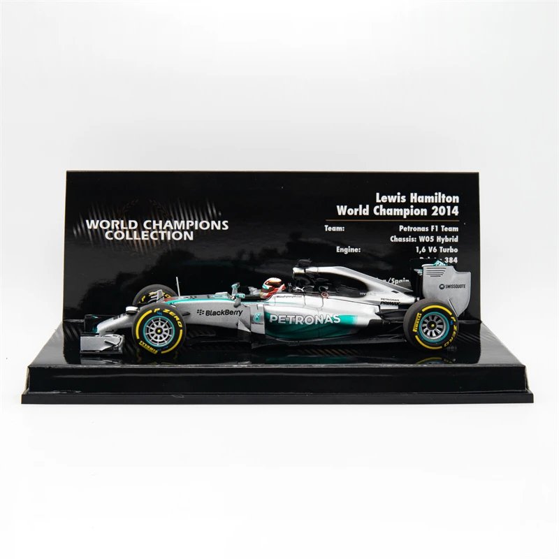 Minichamps 1:43 PETRONAS F1 TEAM W05 #44 LEWIS HAMILTON WORLD CHAMPION 2014 Diecast Racing Model Car